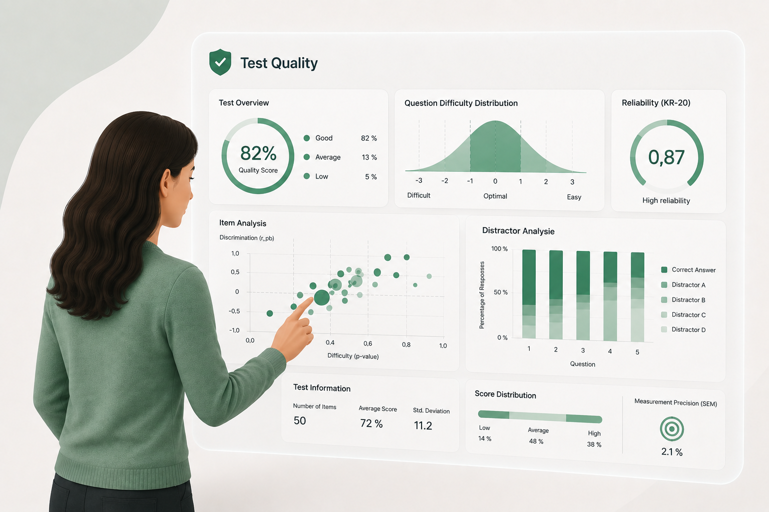 Analytics dashboard in Yerbu